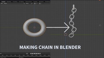 Making a Chain in Blender – Easy Tutorial || #blender #learning #3danimation #trending