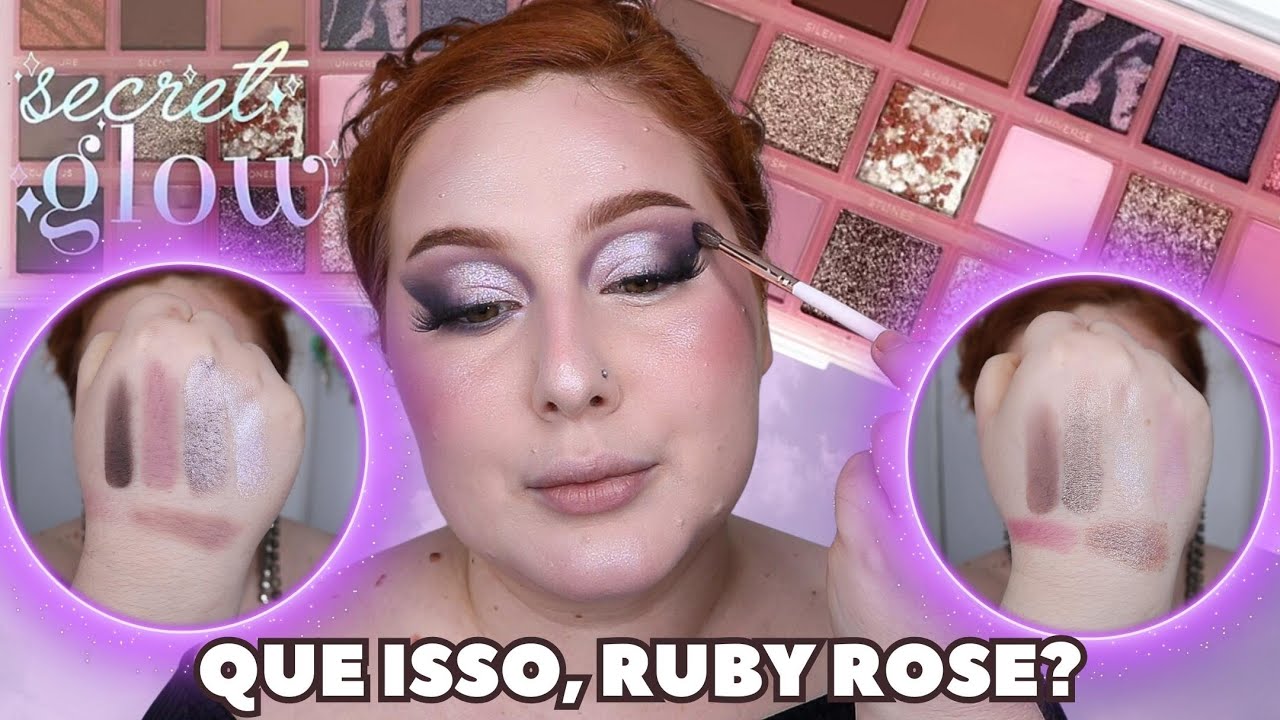 TESTEI A PALETA SECRET GLOW DA RUBY ROSE! - YouTube