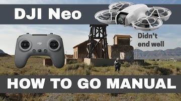 DJI Neo DJI FPV Remote Controller 3 How to go Manual #shaunthedrone #djineo