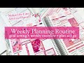 Weekly Planning Routine + Plan As I Go | MakseLife Lined Vertical Planner | Full Week PLAN WITH ME