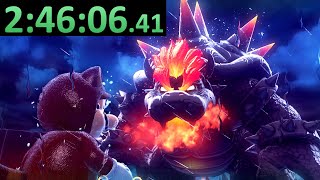 How fast can you touch bowser in every Mario game?