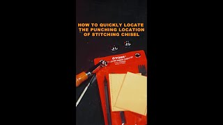 How to quickly locate the punching location of stitching chisel #shorts