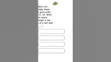 Data Structures MCQ Practice Question #shorts #shortvideo #ytshorts