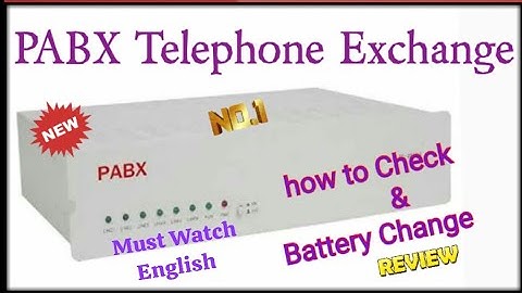 PABX Telephone Exchange/How to Check,Battery Change/How to fix power backup problem/smart exchange