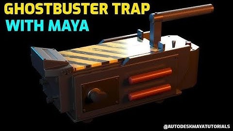 Learn Maya 9: 3D modeling - creating a GHOST BUSTER TRAP with Maya 2021