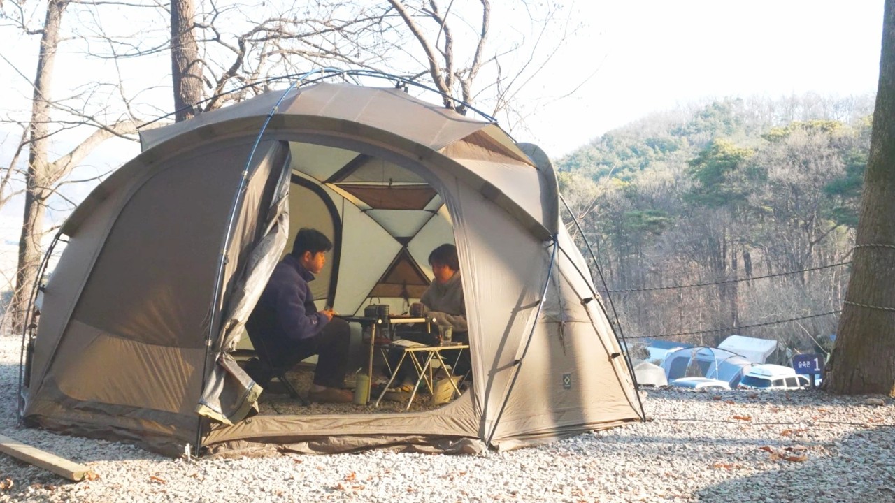 겨울 끝자락 우당탕탕 캠핑, 문어수육삼합과 수수팥떡