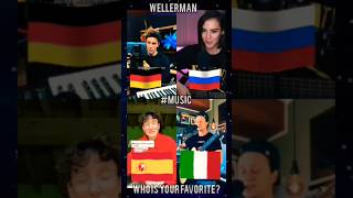 Wellerman | Song Challenge TikTok Best Composition | Germany Russia Spain Italy #music #shorts