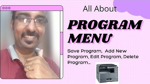 All about Program Key || Kyocera Taskalfa || Technical Dost JOYDEEP || Hindi Tutorial