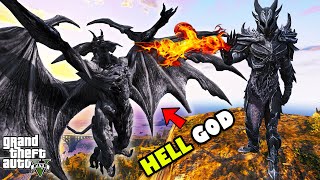 Franklin Finally Catch DEVIL GOD With HELL GOD in GTA 5 | SHINCHAN and CHOP