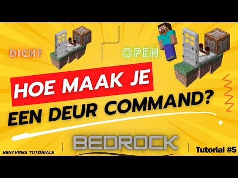 Hoe maak je een deur command? - Bedrock, Easy, Fast, Simpel! (WERKT)