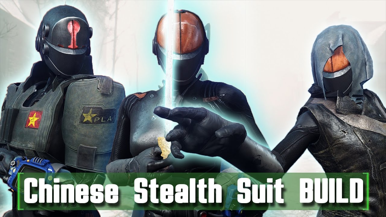 Fallout 4 - CHINESE STEALTH SUIT - Fallout Chinese Stealth Build (XBOX ONE  & PC) 