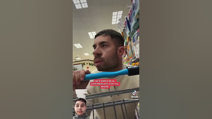 hai 8 anni e sei al supermercato con tua madre