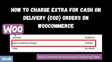 How To Charge Extra for Cash on Delivery (COD) in WooCommerce | Woocommerce Advanced Shipping Fees