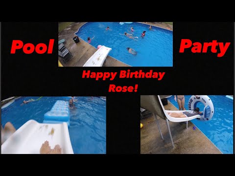 Doing Crazy Stunts At Rose’s 12th Birthday Pool Party!