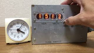 Setting the time on a homemade Nixie clock