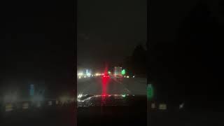 Night drive on I-71 in Cincinnati, Ohio.