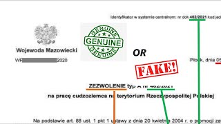 How to check the Legitimacy of Poland's Work Permit
