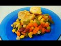 асмр : готовлю курочку с овощами // творожные пончики