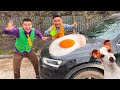 Mr. Joe on Audi Q3 fried Eggs on Hood of Car VS Dog ate Egg 13+