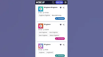 Download Mobile Ringtone India No 1 Website Mobcup Open Your Browser Search Mobcup All In One Songs 