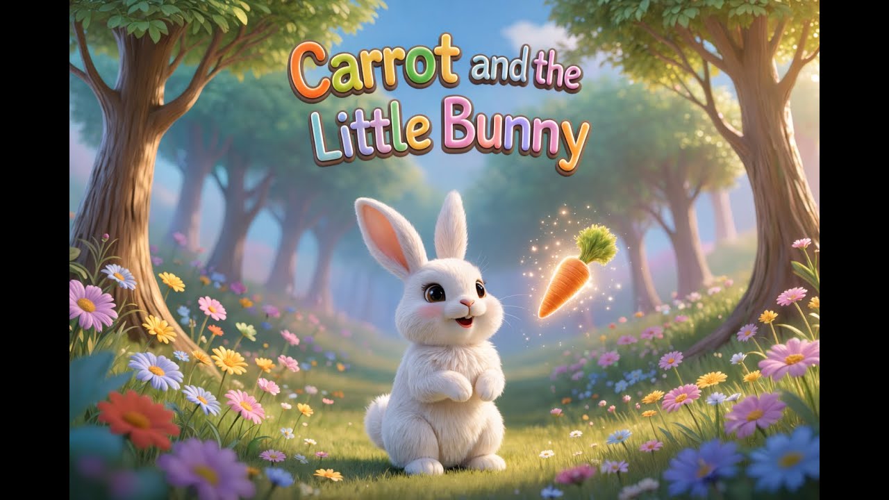 Megical carrot with little Bunny