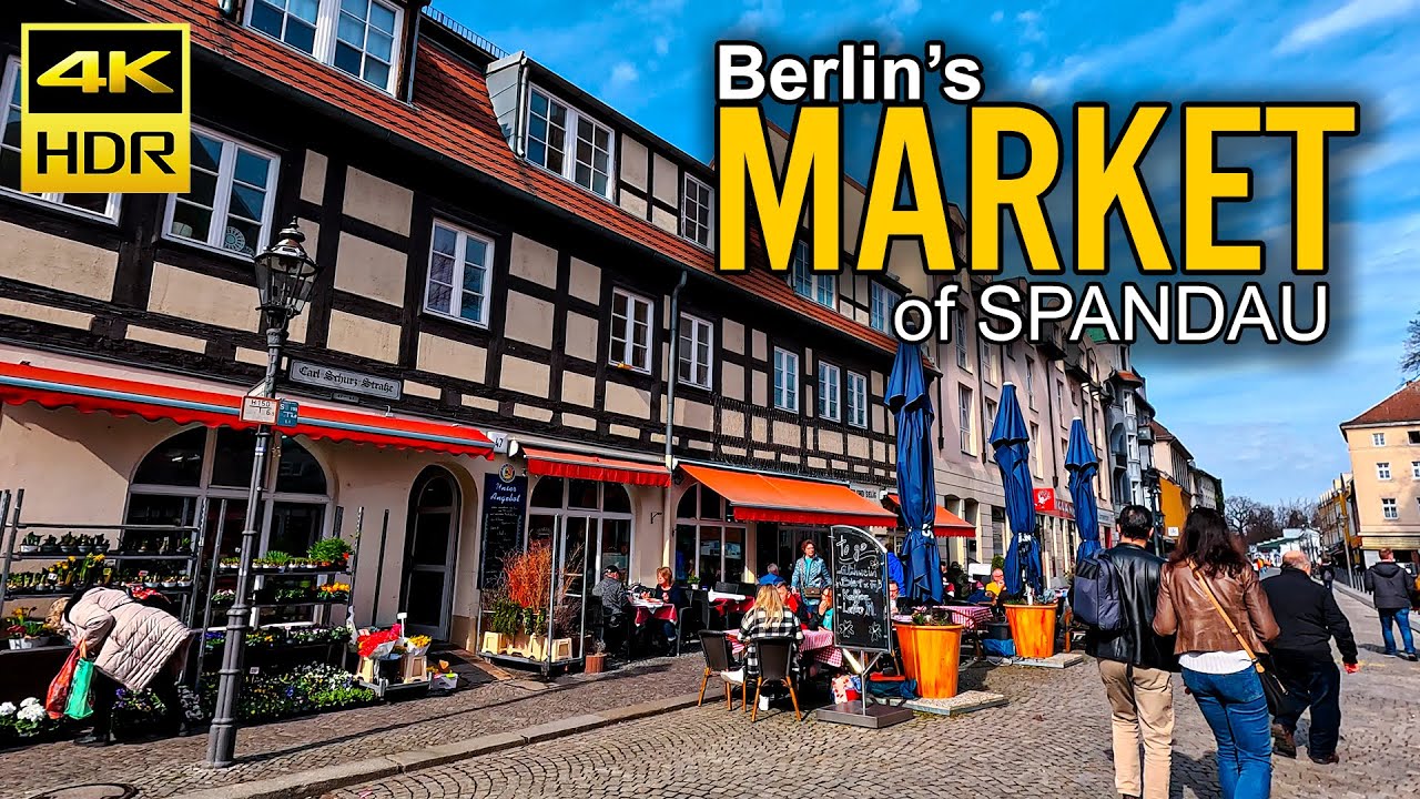 Spandau Berlin 4K Walking Tour 🏙️ | Explore Spandau Altstadt Marketplace & Shopping Street