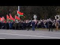 Марш пенсионеров с обратной стороны в Минске