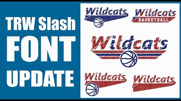 TRW NEW Slash Font Update, Tutorial, and Release Sale