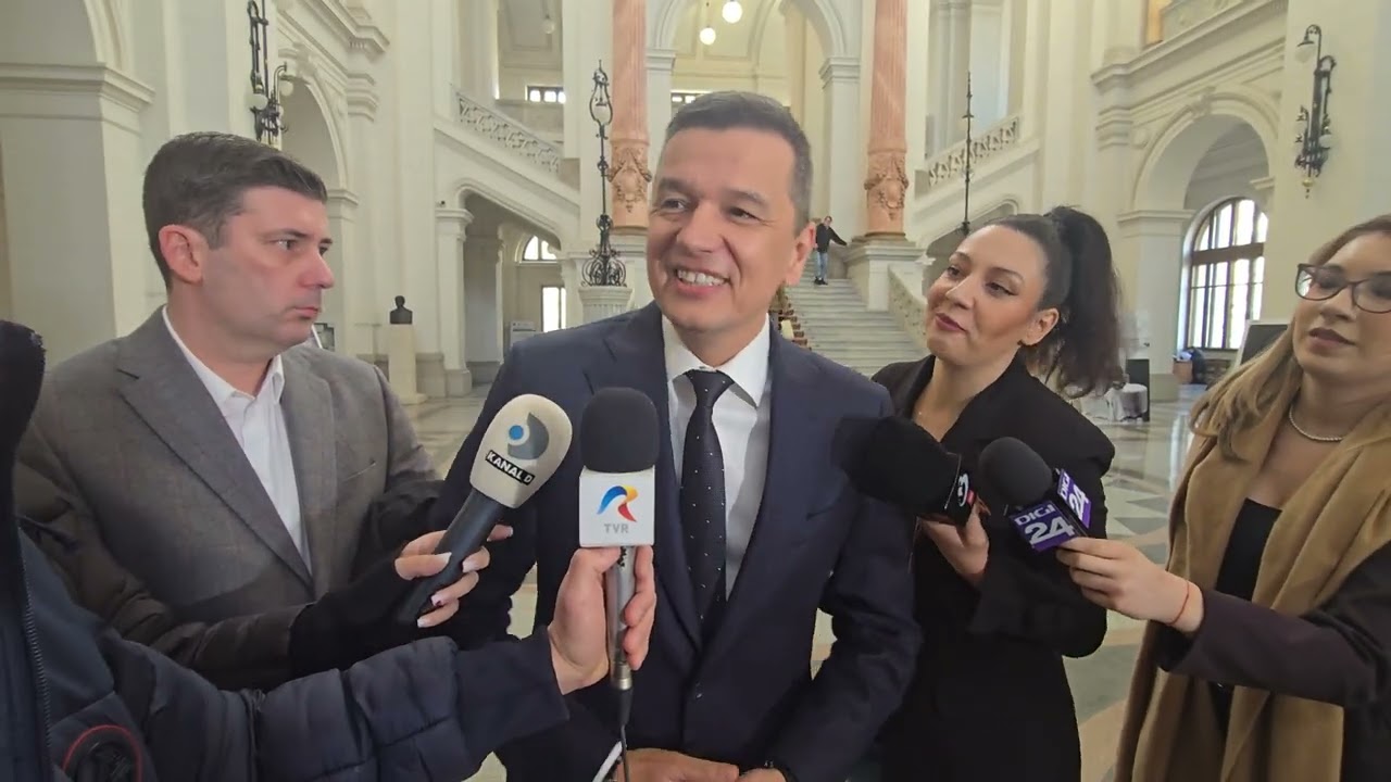 Grondeanu Sorin la ieșire din sala de judecată, unde a dat declarație de martor.