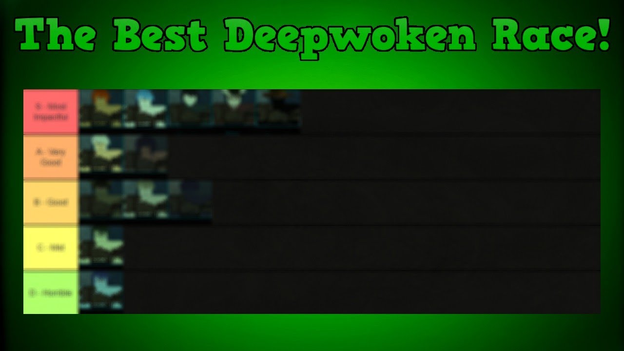 Create a deepwoken hallowtide race variant tierlist objective fact