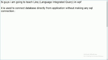 WPF Connect SQL with LINQ