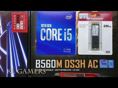 intel Core i5 10400 GIGABYTE B560M DS3H AC Biostar RX560