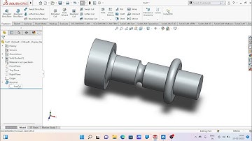 solidworks tutorial make a shaft use a revolved boss/base tool