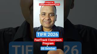 FastTrack Classroom Program for TIFR 2026 Mathematics Exam | #TIFRMUMBAI #TIFRCAM #tifr #tifrmaths