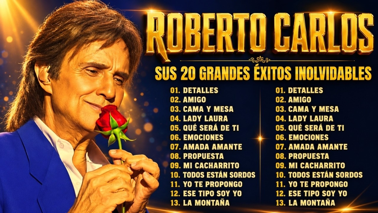#ROBERTO CARLOS LO MEJOR DE LO MEJOR ÉXITOS SUS MEJORES CANCIONES (35 GRANDES ÉXITOS)