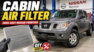 2005–2021 Nissan Frontier Cabin Air Filter Replacement | Easy DIY