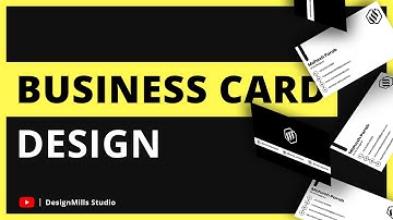 Business Card Design in Coreldraw x8 | DesignMills Studio