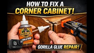 How to Fix a Corner Cabinet with Gorilla Glue │ GoPro 13 POV Repair