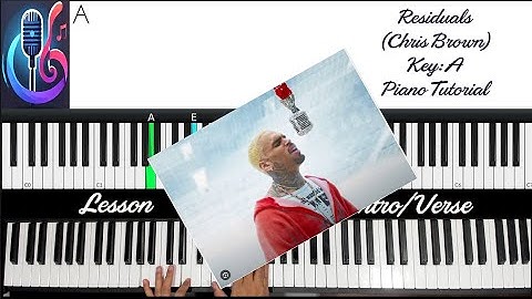 Residuals (Chris Brown) - Piano Tutorial