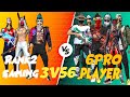 Rank2gaming 3 vs 6 pro player clash squad gameplay with dead shot  garena free fire