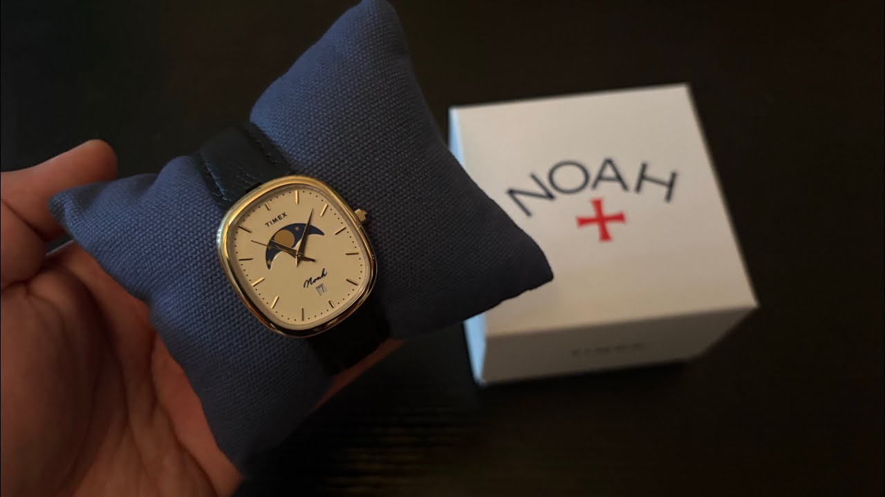 Noah X Timex Oval Moon Phase Watch Unboxing and Review! - YouTube