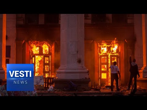 Vesti Exclusive - “Odessa: Three Years” Documentary Exposes Horrible Massacre by Ukraine newspaper mockup