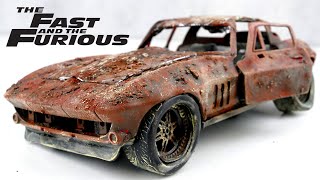 Restoration abandoned Fast & Furious Letty's Chevy Corvette Muscle Car