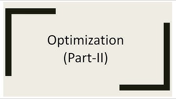 Optimization(Part-2) | Machine Learning (INF8245E) | Lecture-11 | Part-2