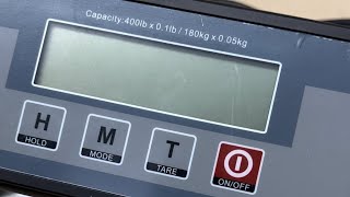 Calibration adjustment of a Angel POS 400lb shipping scale