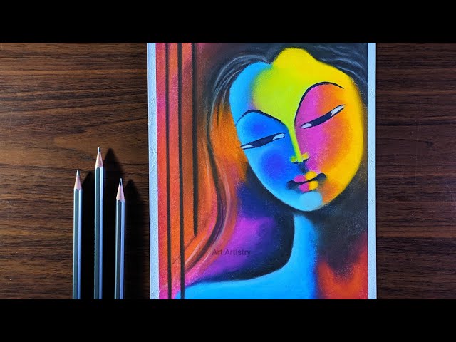 Easy soft pastels tutorial - Soft pastel drawing water for beginners 