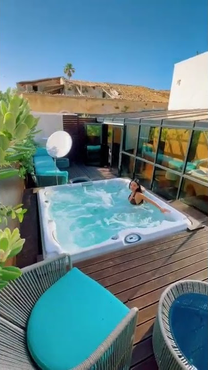 Sicily rooftop jacuzzi - Travel #Shorts