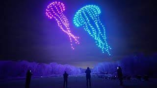 500 Drone Jelly Fish | Firefly Drone Shows