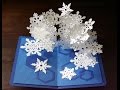 pop-up card【Snowflakes2】 (スノーフレークのポップアップカード)