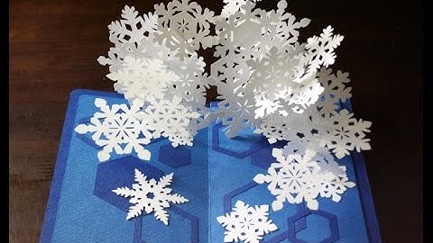 pop-up card【Snowflakes2】 （スノーフレークのポップアップカード）